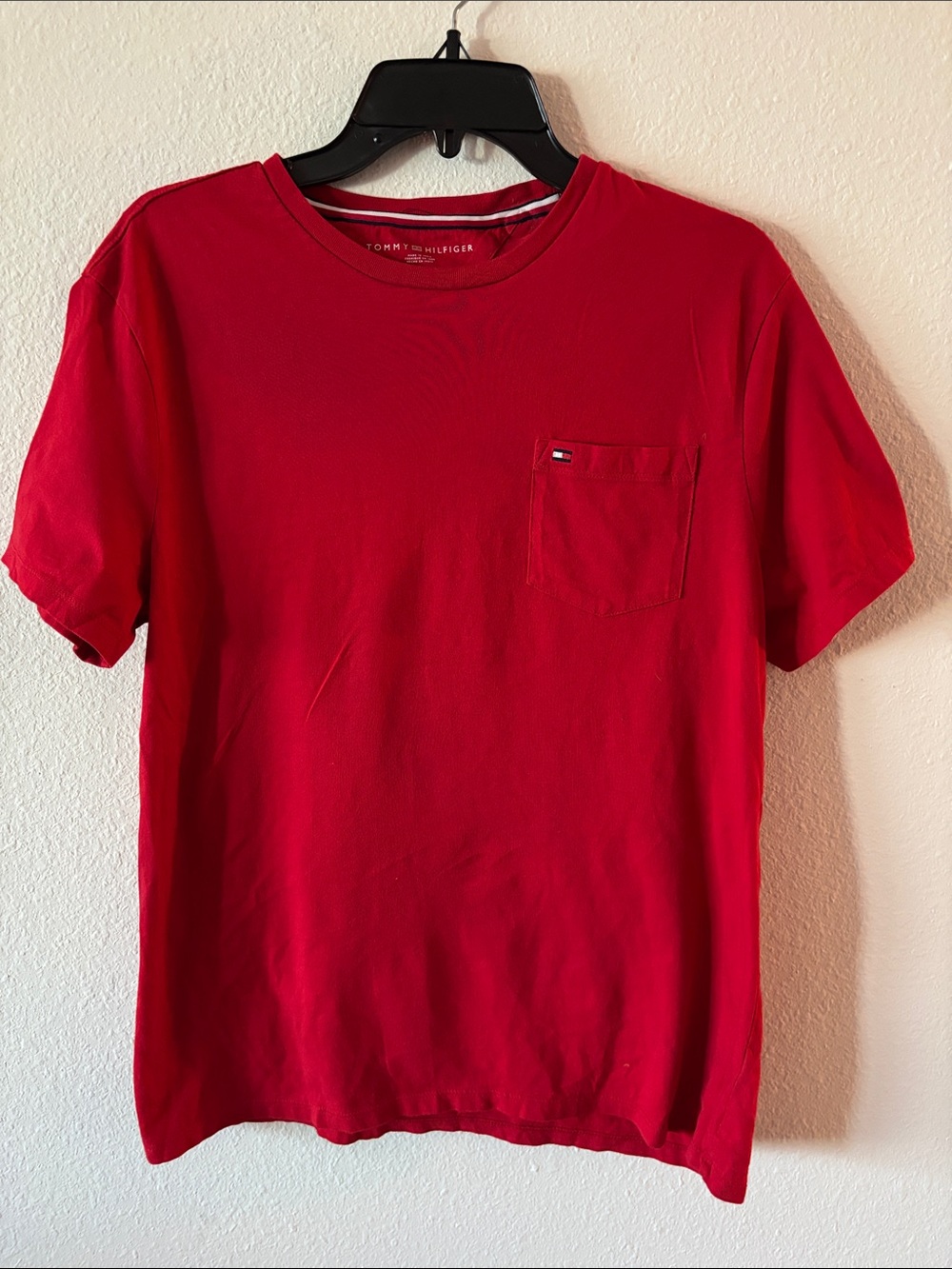 Tommy Hilfiger Red Short Sleeve Pocket Tee
